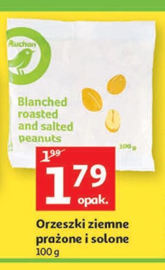 Auchan Orzeszki ziemne prażone i solone auchan oferta