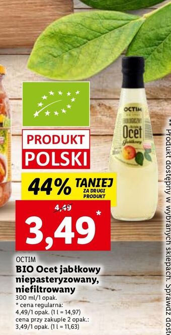 Lidl Ocet jabłkowy octim oferta