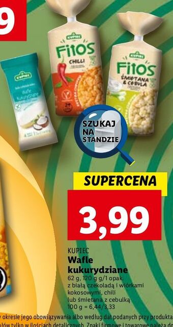 Lidl Wafle kukurydziane chilli kupiec fitos oferta