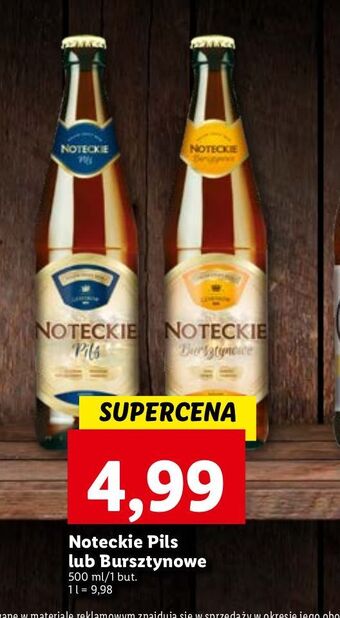 Lidl Piwo noteckie bursztynowe oferta