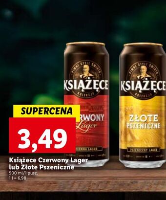 Lidl Piwo książęce czerwony lager oferta