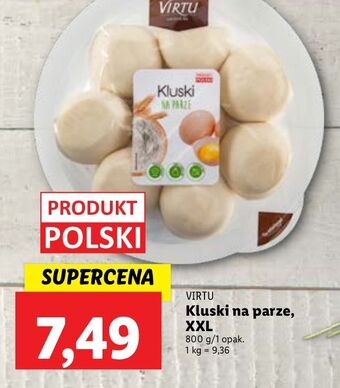 Lidl Kluski na parze virtu oferta