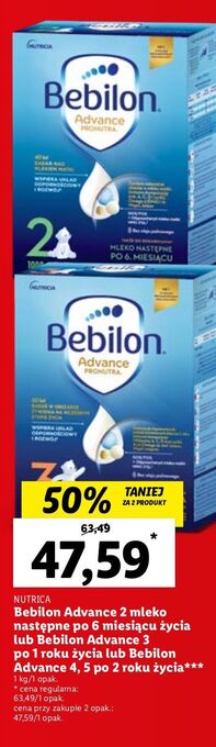 Lidl Mleko 5 bebilon advance pronutra oferta