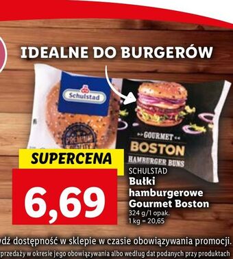 Lidl Bułki hamburgerowe gourmet boston schulstad oferta