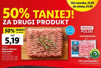 Lidl Mięso mielone wieprzowe rzeźnik codzienna dostawa oferta