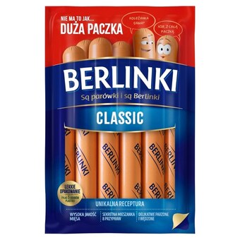Lidl Berlinki parówki classic 500 g oferta