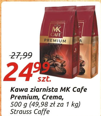 Społem Mk café premium kawa ziarnista 500 g oferta