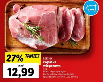 Lidl Łopatka wieprzowa rzeźnik oferta