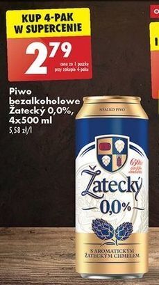 Biedronka Piwo zatecky 0% oferta