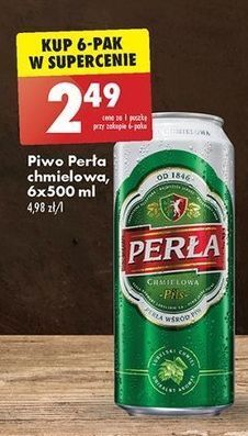 Biedronka Piwo perła chmielowa oferta