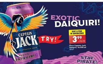 Biedronka Piwo captain jack exotic daiquiri oferta