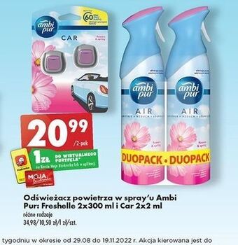 Biedronka Odświeżacz powietrza flowers and spring ambi pur freshelle oferta
