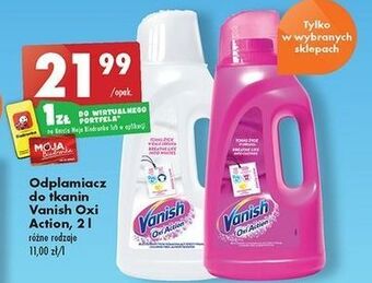 Biedronka Odplamiacz w płynie white vanish oxi action oferta