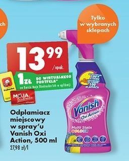 Biedronka Odplamiacz w sprayu vanish oxi action oferta