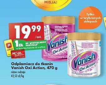 Biedronka Odplamiacz w proszku pink vanish oxi action oferta