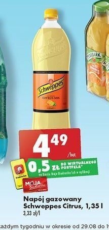 Biedronka Napój citrus mix schweppes oferta