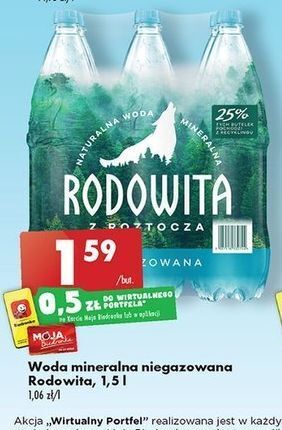Woda niegazowana rodowita z roztocza