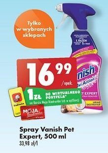 Biedronka Spray czyszczący do dywanów i tapicerek vanish oxi action pet expert oferta