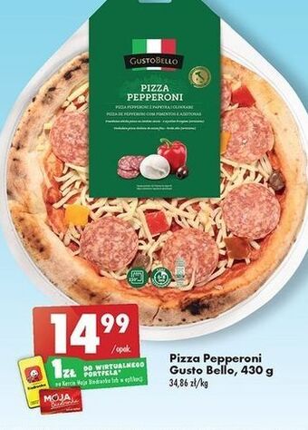 Biedronka Pizza pepperoni gustobello oferta