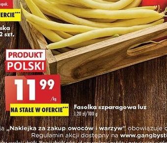 Biedronka Fasolka szparagowa oferta