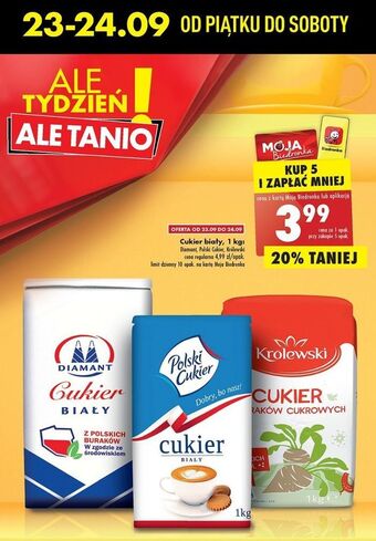 Biedronka Cukier z buraków cukrowych królewski oferta