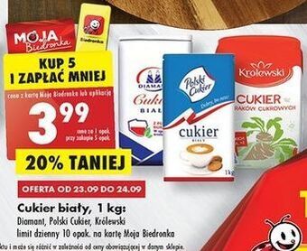Biedronka Cukier z buraków cukrowych królewski oferta