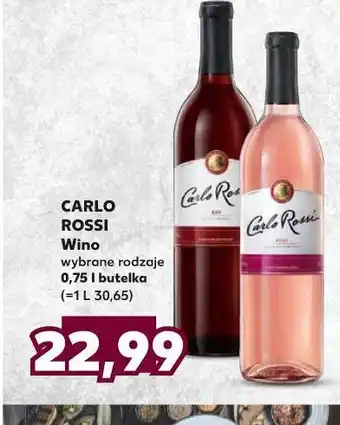 Kaufland Wino carlo rossi red oferta