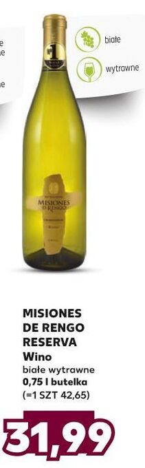 Kaufland Wino misiones de rengo reserva oferta