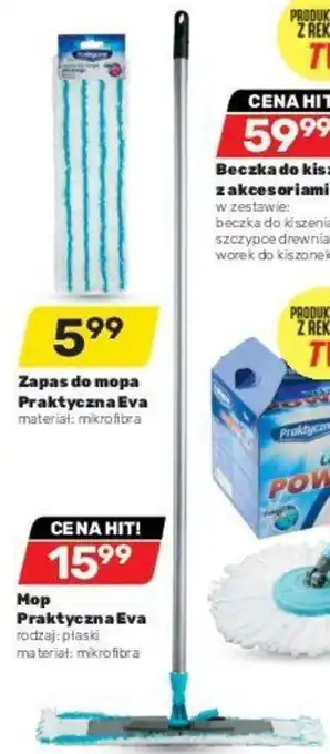 Bricomarche Eva Mop praktyczny z plastiku i mikrofibry oferta