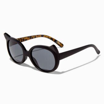 Claire's Claire's club matte black leopard sunglasses oferta