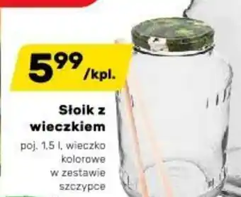 Bricomarche Słoik z wieczkiem 1,5l oferta