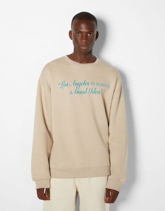 Bershka Bluza z okrągłym dekoltem i nadrukiem oferta
