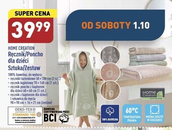 ALDI Ręcznik 70 x 140 cm home creation oferta