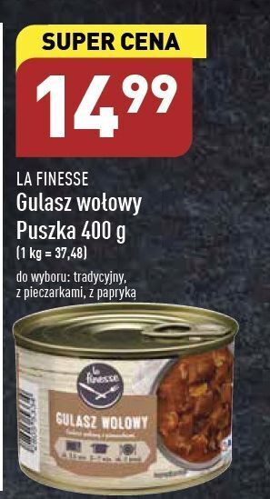 ALDI Gulasz wołowy la finesse oferta