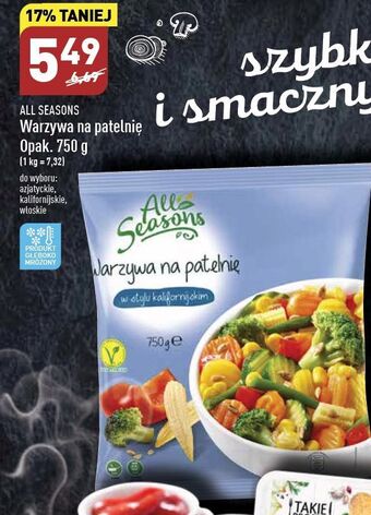 ALDI Warzywa na patelnię włoskie all seasons oferta