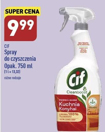 ALDI Spray do czyszczenia kuchni cif cleanboost oferta