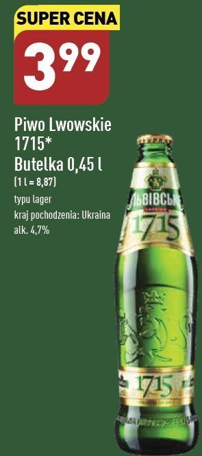 ALDI Piwo lwowskie 1715 oferta