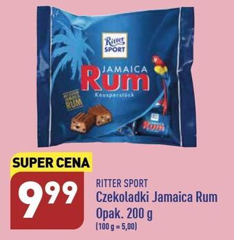 ALDI Czekoladki jamaica rum ritter sport oferta