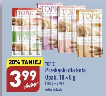 ALDI Przekąska dla kota z łososiem i pstrągiem topic oferta