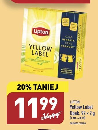 Herbata lipton yellow label tea