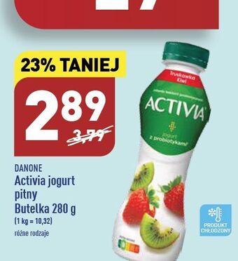 ALDI Jogurt truskawka-kiwi danone activia oferta