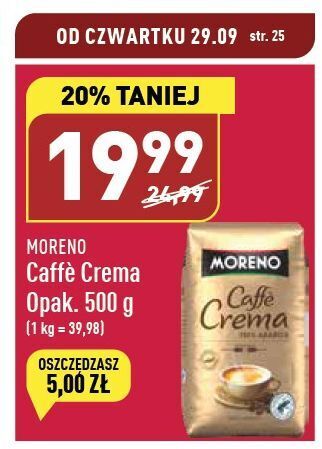 ALDI Kawa moreno caffe crema oferta