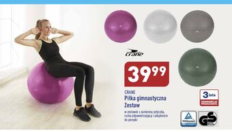 ALDI Piłka gimnastyczna 85 cm crane oferta