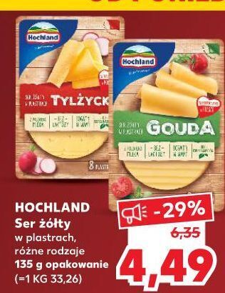 Kaufland Ser tylżycki plastry hochland oferta