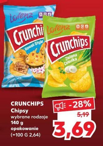 Kaufland Chipsy zielona cebulka crunchips oferta