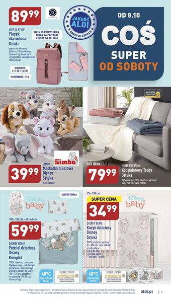 ALDI Plecak dla rodzica 15 l live in style oferta