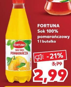 Kaufland Sok 100% pomarańczowy fortuna oferta