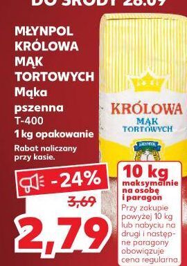 Kaufland Mąka tortowa młynpol królowa mąk tortowych oferta
