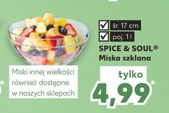 Kaufland Miska szklana 1 l spice&soul oferta