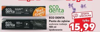 Kaufland Pasta do zębów black orange ecodenta oferta
